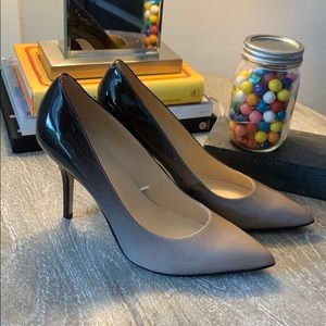 Nine West Black to Cream Ezra Pointy Pumps - NWOB